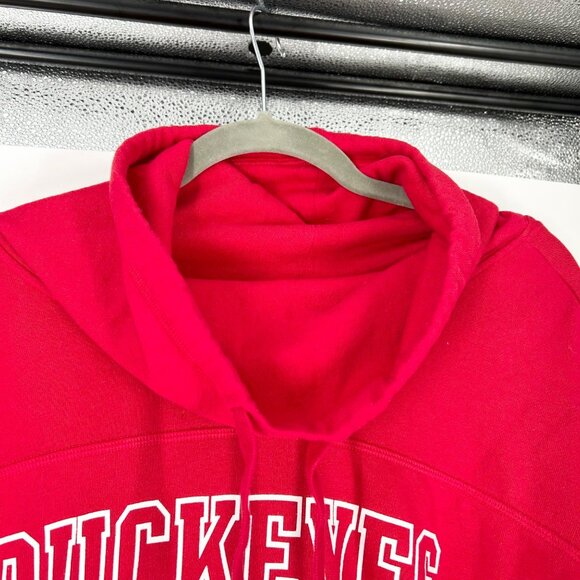 PINK VS Ohio State Pull Over Cowl Neck Sweatshirt - Picture 4 of 6